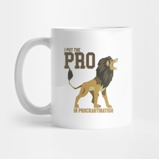 I put the PRO in procrastination (yellow) Mug